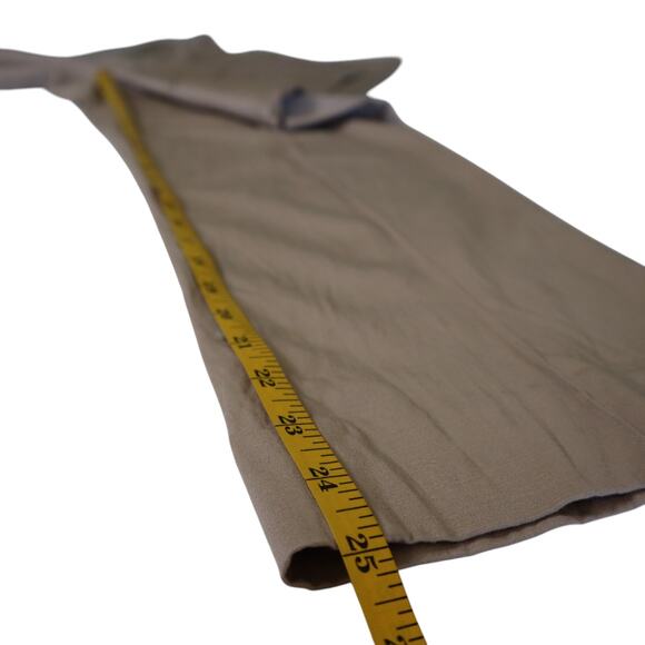 Banana Republic Womens Logan Trouser Pleated Crop Pants Size 6 Khaki Modal Blend - Picture 11 of 12